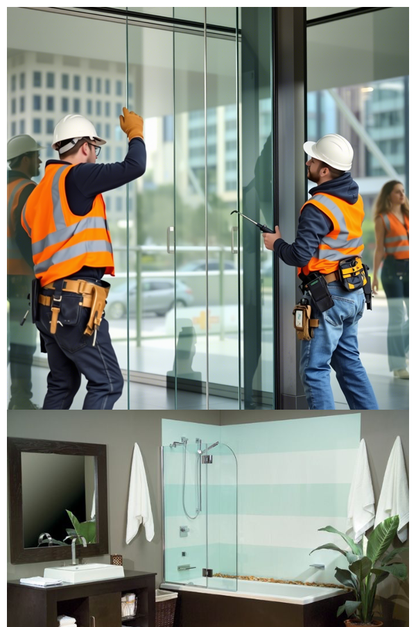 Glass Installation Example 13 - Miami tempered glass