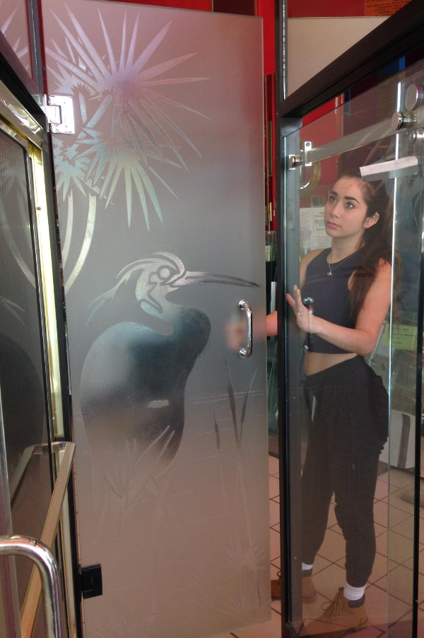 Glass Installation Example 2 - Kendall commercial storefront