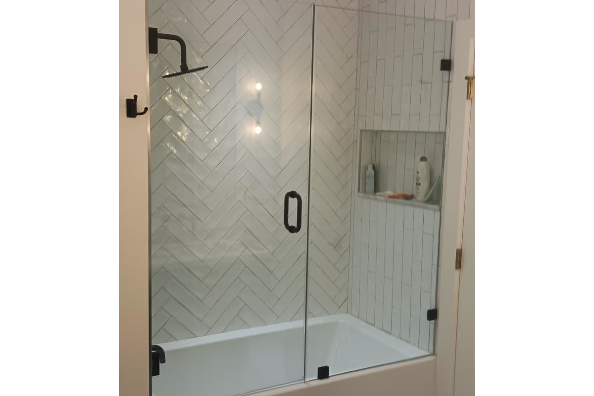 Commercial glass installation