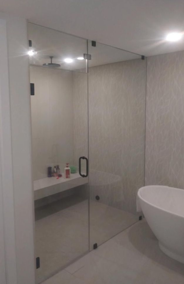 Glass door installation