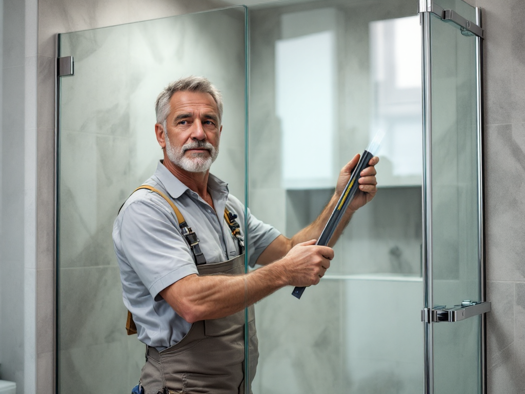 Glass Installation Example 4 - Kendall mirror installation